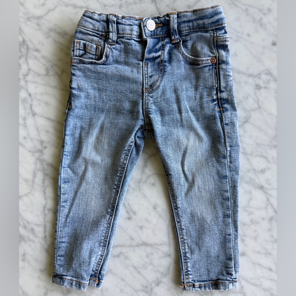 Zara Light Blue Skinny Pants